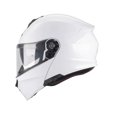 MT Genesis FU935SV Pure A0 Parlak Beyaz Çene Açılık Motosiklet Kaskı