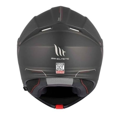 MT Genesis FU935SV Solid A0 Mat Siyah Çene Açılır Motosiklet Kaskı