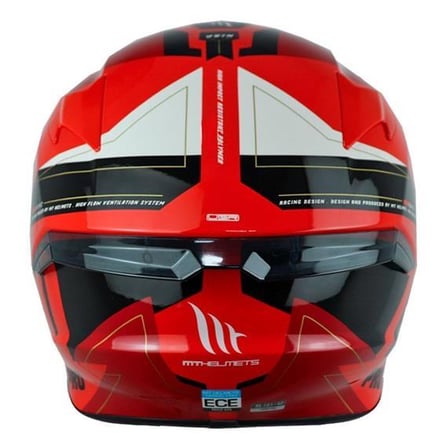 MT Targo Pro Biger C5 Mat Pearl Red Full Face Motosiklet Kaskı - (XL Beden)