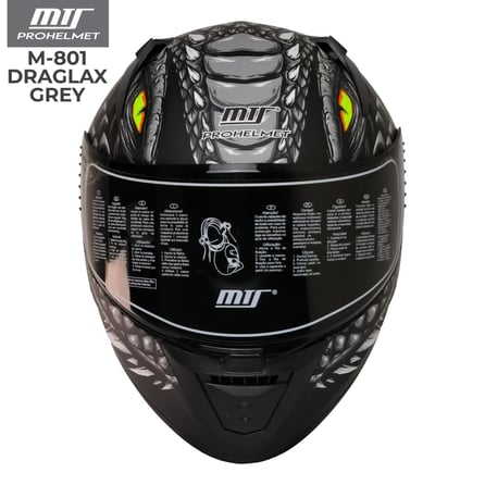 MTS 801 Draglax Grey Full Face Motosiklet Kaskı