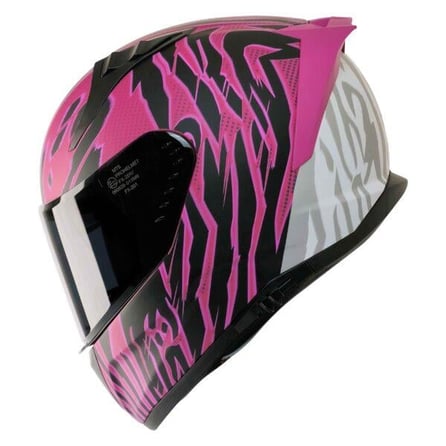 MTS 801 Leopar Pink Full Face Motosiklet Kaskı