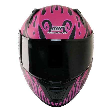 MTS 801 Leopar Pink Full Face Motosiklet Kaskı