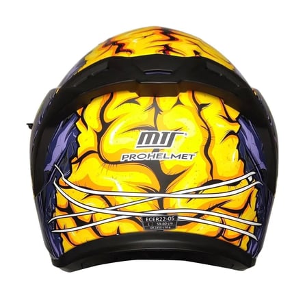 MTS 801 Zombie Orange Full Face Motosiklet Kaskı