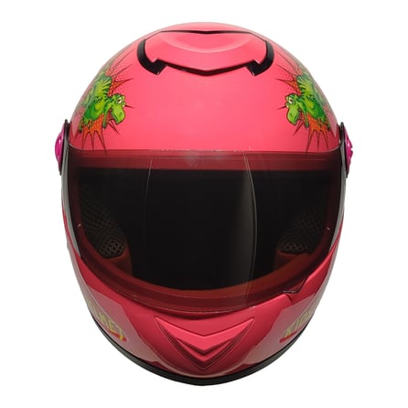 MTS Full Face Motosiklet Çocuk Kaskı K3 Dino Pink
