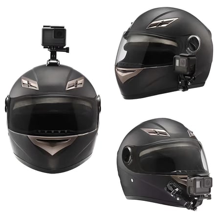 MTS Kask Telefon Ve Aksiyon Kamera Tutucu Siyah (Ayarlanabilir Model,Yapıştırmalı)