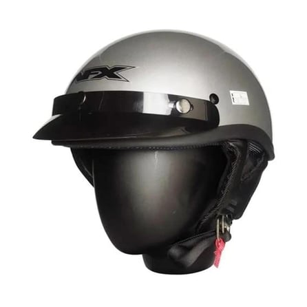 Nikko FX66 Chopper Motosiklet Kaskı Gri (M BEDEN)