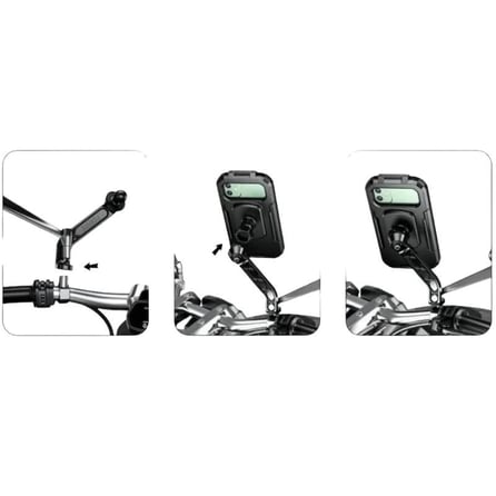 Nukrotech M18-53 Telefon Tutucu Su Geçirmez Ayna Bağlantılı