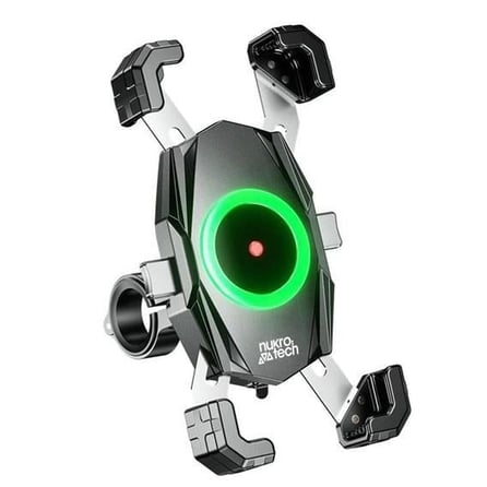 Nukrotech M22 Plus Wireles Şarjlı Ve Type C Telefon Tutucu Gidon Ve Ayna Bağlantılı