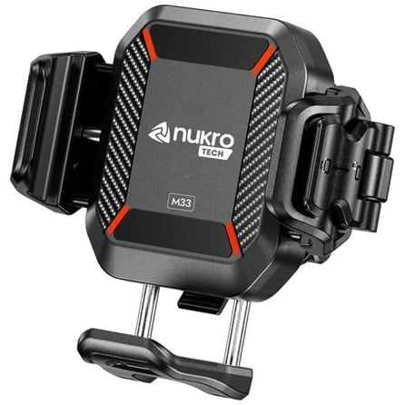 Nukrotech M33 Titreşim Modüllü Telefon Tutucu Gidon Bağlantılı