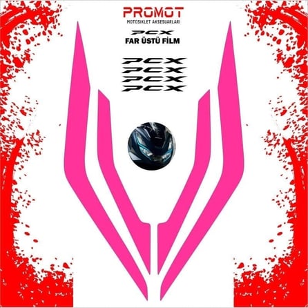 Promot Far Üstü Film Pembe - Honda PCX (2021-2024)