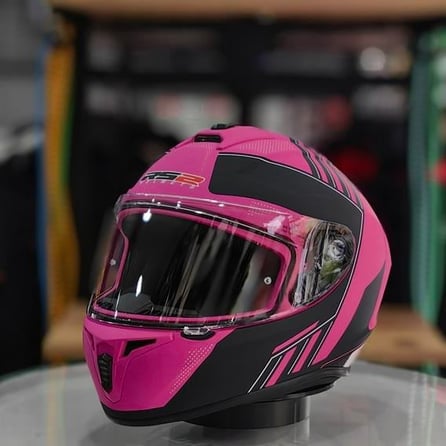 RS2 DP815 Full Face Motosiklet Kaskı S1 Pembe/Siyah
