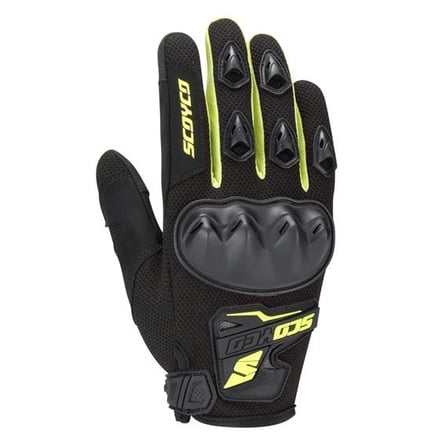 Scoyco MC148 Korumalı Motosiklet Eldiveni Siyah/Neon Yeşil
