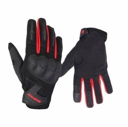 Scoyco MC58 Yazlık Korumalı Motosiklet Eldiveni Siyah/Kırmızı