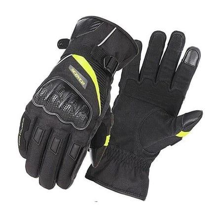 Scoyco MC83 Kışlık Korumalı Motosiklet Eldiveni Siyah/Neon Yeşil