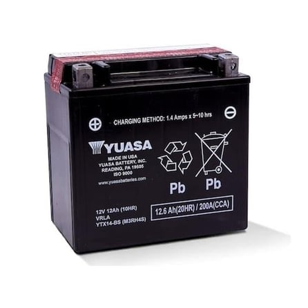 Yuasa YTX14-BS 12V6AH Bakımsız Motosiklet Aküsü