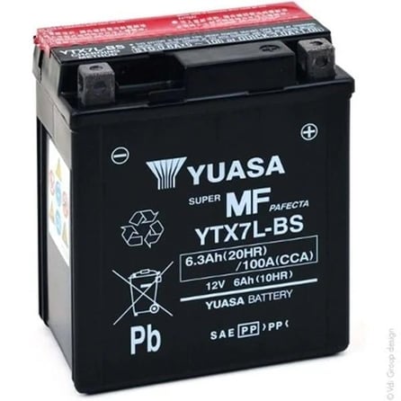 Yuasa YTX7L-BS 12V6.3AH Bakımsız Motosiklet Aküsü