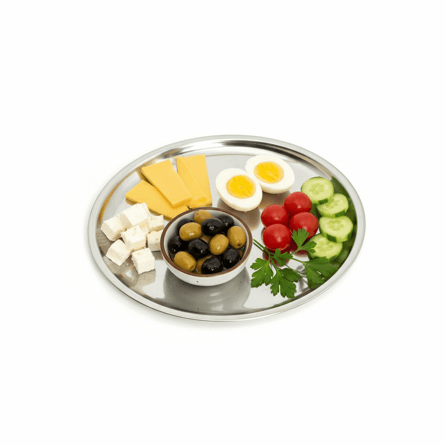 Abant Çelik Diplomat Servis Tabak No:6 - 23,5cm | ID4886