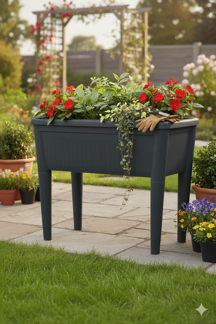 Alezy Ab01 Ayaklı Bahçe Saksısı 60 Litre | ID1427