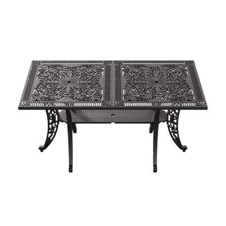 Alezy İstanbul Ferforje Görünümlü Demonte Dikdörtgen Masa 75x150 cm