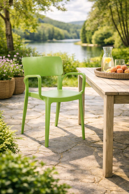 Alezy Panora Bahçe Balkon Sandalye Koltuk Yeşil | ID6193