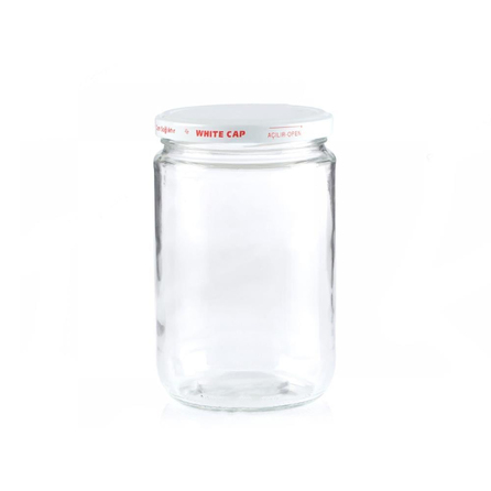 Cam Kavanoz 720 ml - Metal Kapaklı Konserve Şişesi | ID2033