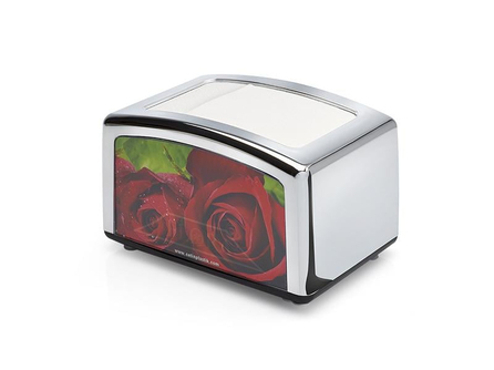 Flosoft 031 Masaüstü Peçetelik Yatay Krom Kaplama | ID3167