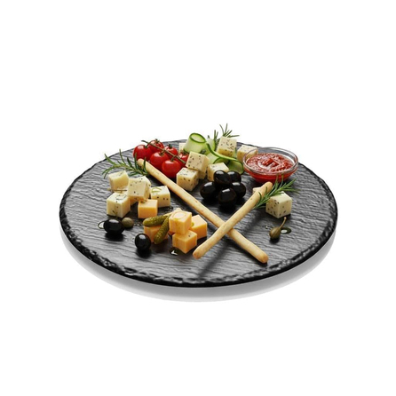 Göreme 496 Termostar Kırılmaz Melamin Taş Efekt Yuvarlak Pano Ø33cm