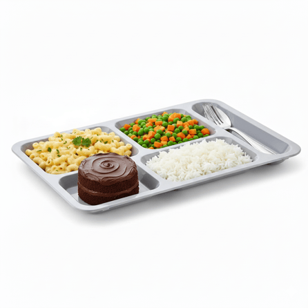 Göreme 515 Termostar Kırılmaz Melamin Tabldot Tabağı 5 Bölmeli | ID5774