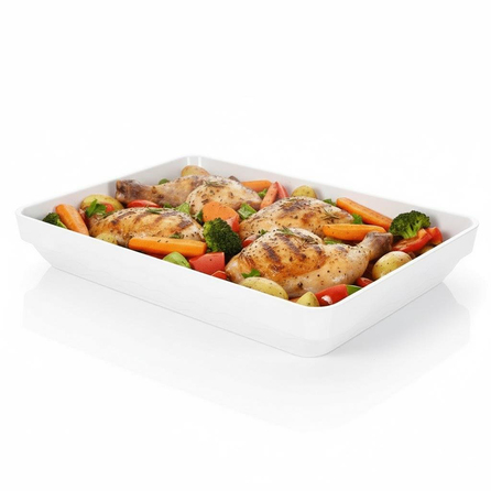 Göreme 571 Termostar Kırılmaz Melamin Açık Büfe Sunum Tepsisi 39x26cm | ID4930