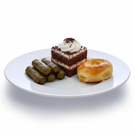 Göreme 602 Termostar Melamin Tatlı Pasta Servis Tabağı 25cm | ID370 