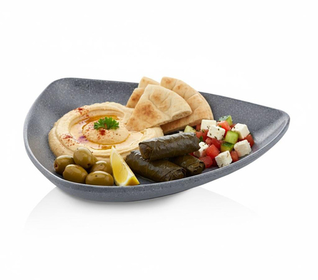 Göreme 9806 Termostar Kırılmaz Melamin Mat Yıldız Üçgen Servis 21x21cm