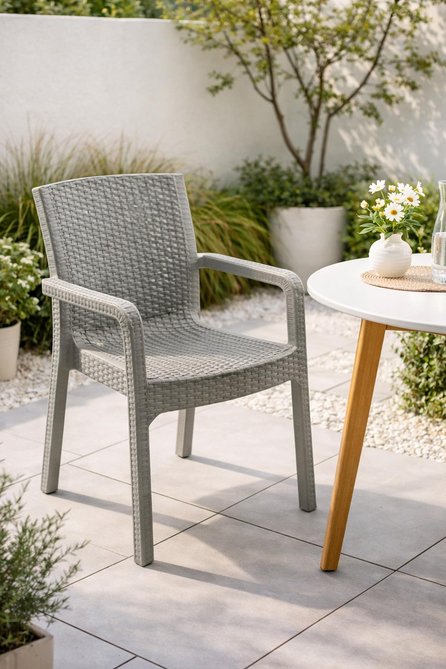 Holiday HK700 Markiz Rattan Sandalye Koltuk Çöl Grisi | ID2804