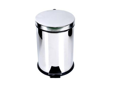 Krom Pedallı Çöp Kovası Ofis Tipi 12 Litre | ID3000