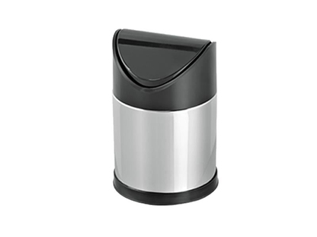 Krom Sallanır Kapak Çöp Kovası 17 Litre | ID3520