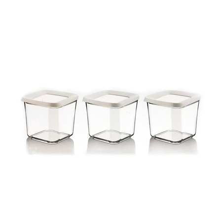 Lossa Kare Saklama Kabı Seti 3'lü 0.75 lt | ID5872