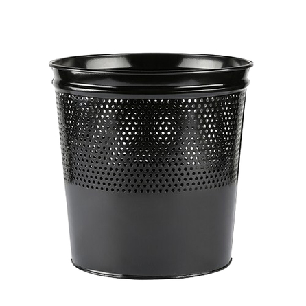 Metal Çöp Kovası Siyah Delikli Konik | ID3636