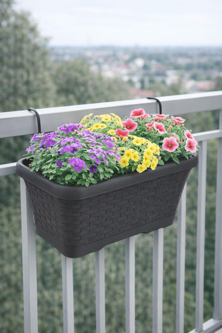 Serinova HB01HA Hasır Askılı Balkon Saksı 6.5 Litre | ID2943