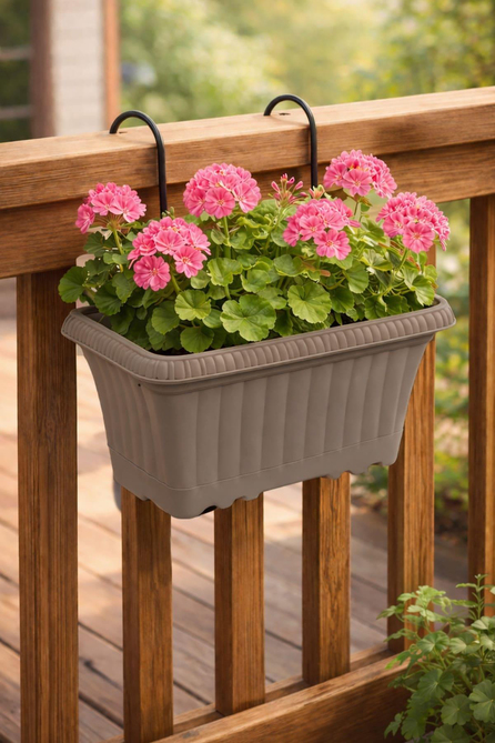 Serinova OB01IA Ova Askılı Balkon Saksı 3.5 Litre | ID2940
