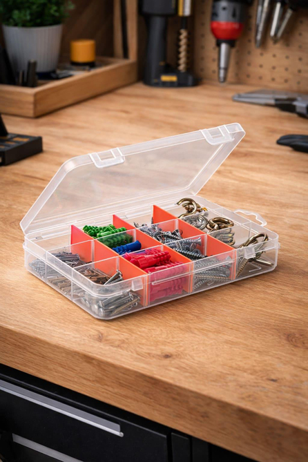 Super-Bag 12 Bölmeli Beta Organizer ve Vida, Çivi, Dübel Seti - ASR5004 | ID2495
