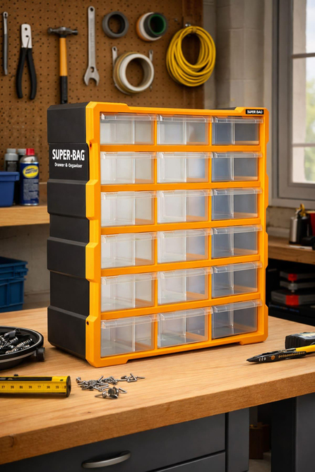 Super-Bag ASR-6002 Monoblok 18 Çekmeceli Organizer Seti | ID6548