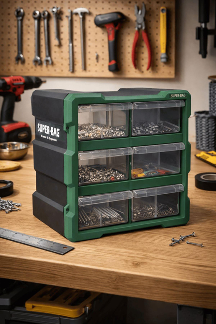 Super-Bag ASR-6008 Monoblok 6 Çekmeceli Küçük Organizer Seti | ID6541
