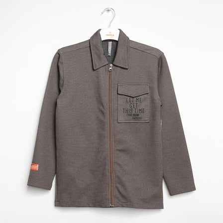 Boys Zippered Cotton Sweatshirt Ages 6–16 – 322312