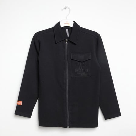 Boys Zippered Cotton Sweatshirt Ages 6–16 – 322312