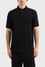 Armani Exchange Erkek Normal Kalıp Omuz Marka Bantlı %100 Pamuklu Kısa Kollu Siyah Polo Yaka T-Shirt XM000307 AF10366-UC001