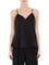 Armani Exchange Kadın Mat Saten Kumaş Genişleyen Alt Kısım İnce Omuz Askılı Siyah Atlet XW000154 AF10840-UC001