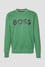 BOSS Erkek Marka Logo Detaylı Regular Fit Uzun Kollu Yeşil Sweatshirt 50496642-348