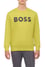 BOSS Erkek Marka Logo Detaylı Regular Fit Uzun Kollu Sarı Sweatshirt 50496642-321