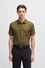 BOSS Erkek Pamuklu Polo Yakalı Düğme Kapamalı Kısa Kollu Haki Polo Yaka T-Shirt 50467113-302