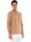 BOSS Erkek Pamuklu Polo Yakalı Düğme Kapamalı Kısa Kollu Bej1 T-Shirt 50467113-260