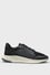 BOSS Erkek Rahat Yüksek Taban File ve Deri Karışımlı Siyah-Beyaz Sneaker 50548717-002